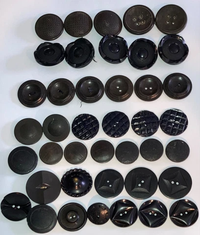 Lot 41 Antique Goodyear Bakelite Buttons Cover