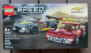 New LEGO Speed Champions 'CHEVROLET CORVETTE C8.R & 1968 CORVETTE' (76903) - Picture 1 of 8