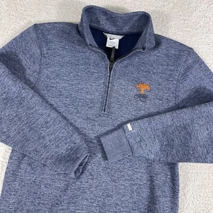 Nike Kiawah Island 1/4 Zip Pullover Mens Small Blue Dri Fit 1/2 Zip Golf Sweater - Picture 1 of 11