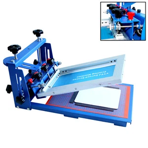 1 Color Micro-adjust Screen Printing Machine w/ Precision Press Head T-shirt DIY - Picture 1 of 8