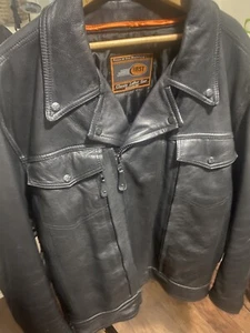 First Classics Leather Motorcycle Jacket w/ Concealed Carry Pockets -3XL - Picture 1 of 14