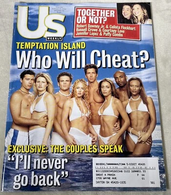 Us Weekly Issue 313 February 2001 Magazine Temptation Island Robert Downey Jr - Image 1 of 4