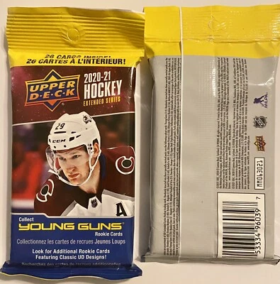 2020-21 Upper Deck Hockey Extended Series - 26 CARD NHL PACK - Factory Sealed - Image 1 of 4