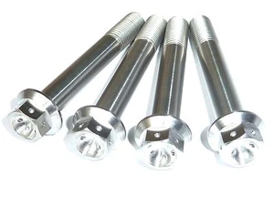 Yamaha YZF R1 2004-2019 FRONT BRAKE CALIPER MOUNT BOLTS TITANIUM HEX BOLT RACE - Picture 1 of 16