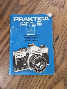 Praktica MTL5 Vintage Camera Instruction Owner Manual - Picture 1 of 2