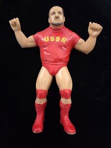 *VINTAGE* 1984 LJN WWF SUPERSTARS 1 NIKOLAI VOLKOFF lata 80. figurka zapaśnicza wwe hof