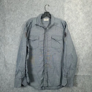 American Rag Slim Fit Shirt Mens Casual XL Button Up Pockets Front Gray Patch 13 - Picture 1 of 14