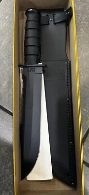 Ka-Bar 2211 Big Brother Fighting/Utility 1095 Carbon Steel Fixed Knife w/Sheath - Image 1 of 4
