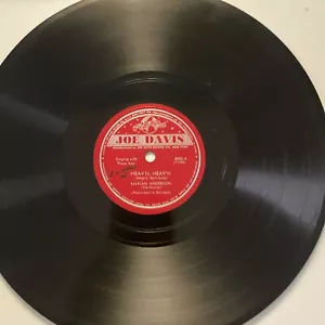 1945 BLACK GOSPEL Marian Anderson 78 rpm JOE DAVIS 8900 HEAV'N HEAV'N E - Picture 1 of 4