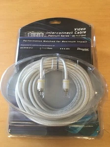 25FT Video Interconnect Lead Cable Male Ends Directed Audio Car or Home 65230 - Picture 1 of 3