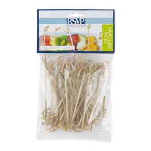 Bamboo Knot Picks - 4 1/2In - 50Ct - Picture 1 of 9