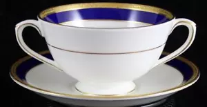Tazón de sopa crema con platillo Coalport Elite Royale - Imagen 1 de 5
