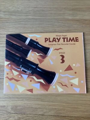 Play Time - Longman First Recorder Course Stage 3  - Margo Fagan sheet music NEW - Image 1 of 2