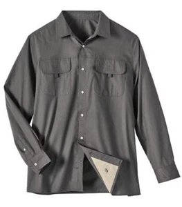 NEW NIP Mens Choose Sz 4X or Medium Casual or Dress Dark Gray Snap Front Shirt - Picture 1 of 4