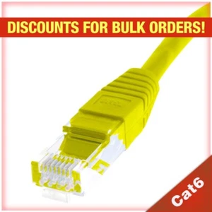 Cable de conexión Ethernet Skyline™ 8 conductores 24 AWG RJ45 Cat6 (6 pies, amarillo) - Imagen 1 de 7