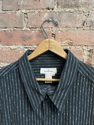 Camisa vintage Ermenegildo Zegna para hombre, talla 4XB, tela rica Italia Foto 1 de 4