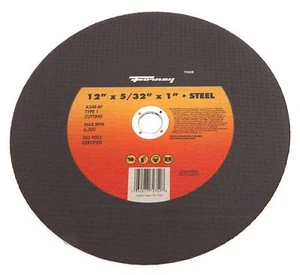 FORNEY 72352 12" X 5/32" X 1" STEEL CUTTING WHEEL UPC: 032277723528 - Picture 1 of 4