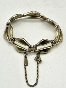 Vintage Monet Gold Tone Link Bracelet-Approx. 7” In Length X .5” Wide - Picture 1 of 4