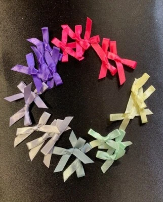 1/4" Mini Satin Ribbon Bows - Image 1 of 4