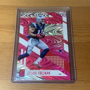 2017 Panini Unparalleled Julian Edelman Patriots Pink Swirlorama Card No. 3 NFL - Picture 1 of 2
