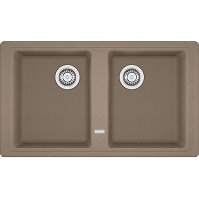 Franke BFG 620, 2x 860x500mm, 2 x Siebkorb als Drehknopfventil, mit rundem Ueber - Bild 1 von 2