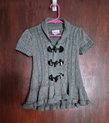Cárdigan Little Lass Toggle con volantes brillantes talla 5 Foto 1 de 4