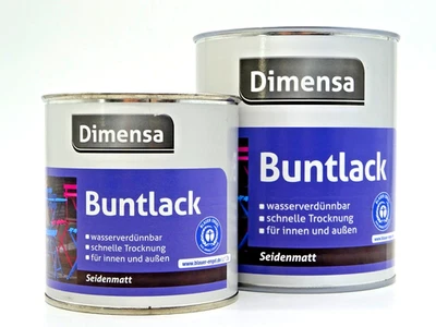 Dimensa Buntlack Lack Anstrich deckend seidenmatt für Holz Metall PVC Putz Beton - Bild 1 von 4