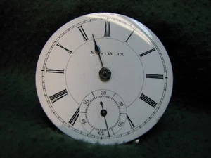 Antikes NEW LONDON WATCH CO. Taschenuhrwerk SN 130769 nicht getestet - Bild 1 von 7