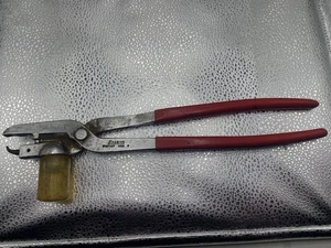 Snap-On Tools WWP12P Vintage Wheel Weight Pliers 12" Long USA Red Vintage Good - Bild 1 von 11