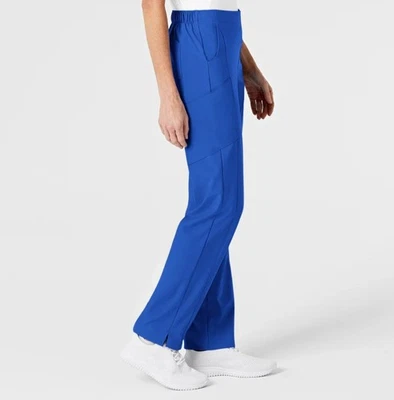 Pantalones Médicos WonderWink W123 Mujer Talla Med Azul Cómodos Elastizados Enfermería Carga  Foto 1 de 4