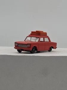 Vintage Lesney Matchbox Diecast Red Fiat 1500 w/ Luggage #56 - Picture 1 of 8
