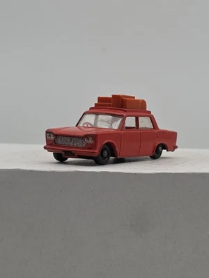 Vintage Lesney Matchbox Diecast Red Fiat 1500 w/ Luggage #56 - Image 1 of 4