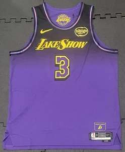 Authentic Anthony Davis “Lake Show” City Edition #3 Lakers Nike Jersey Size 52 - Picture 1 of 10