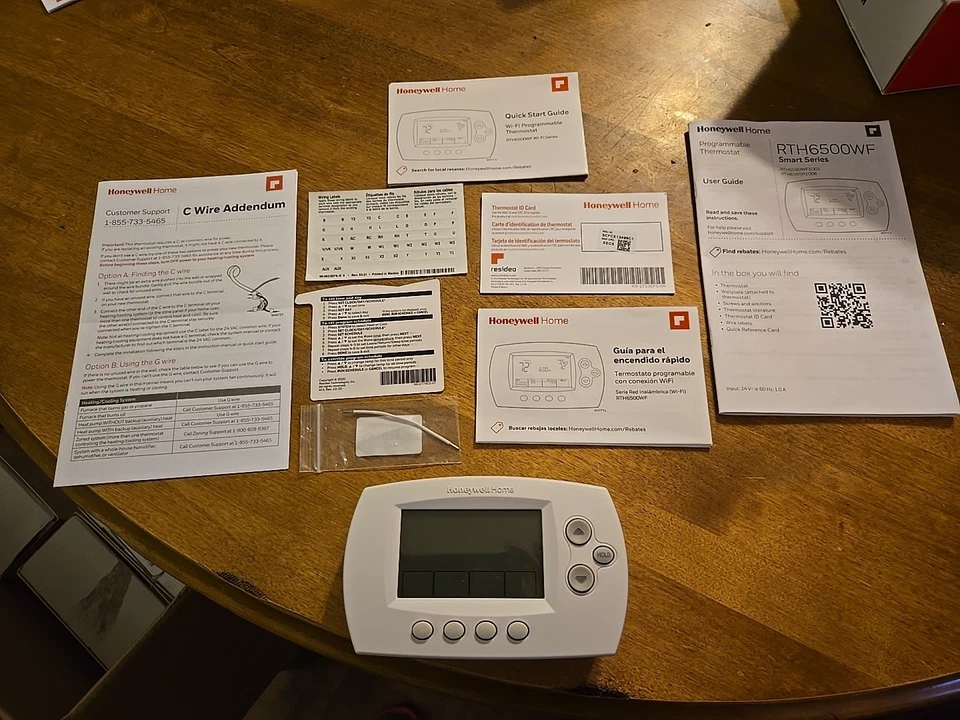 Honeywell RTH6580WF1001 WIFI 7Day Programable Smrt Thermostat MISSING PART 393-7 - Image 1 of 4