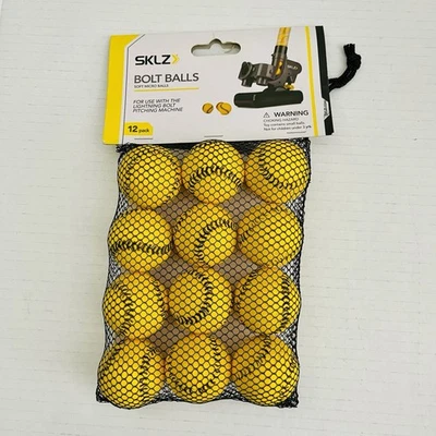 SKLZ Bolt Balls Soft Micro Training Balls - Paquete de 12 - Amarillo Foto 1 de 3