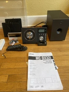 TEAC MC-DX32i Ultra Thin Hi-Fi System CD Player Speakers Sub Remote TESTED - Picture 1 of 5