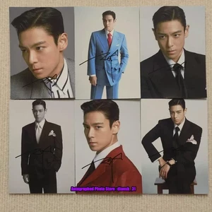 BIGBANG T.O.P handsigniertes handsigniertes Foto 4*6 Choi Seung Hyun - Bild 1 von 13