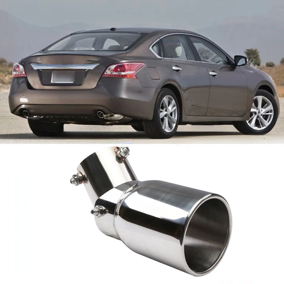 For Toyota Nissan LEAF Exhaust Pipe Tip Rear Tail Muffler Stainless Steel - Image 1 of 4