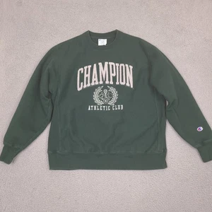 Champion Athletic Club Crest Reverse Weave Sweatshirt Herren Large grün Rundhalsausschnitt - Bild 1 von 14