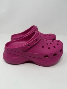 Crocs CLASSIC BAE PLATFORM CLOGS Pink Shoes - Women Size 8 Iconic Comfort NEW - Picture 1 of 7