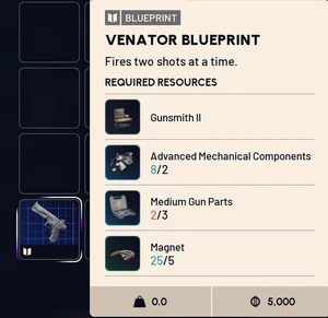 ARC RAIDERS VENATOR BLUEPRINT DIGITAL DELIVERY IN GAME ONLY USA SELLER - Picture 1 of 1