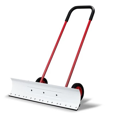 39in Wide Snow Pusher Shovel for Driveway with Wheels - Image 1 of 4