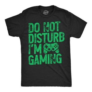 Camisetas divertidas para hombre No molestar estoy jugando sarcástico jugador gráfico novedad camiseta - Imagen 1 de 7