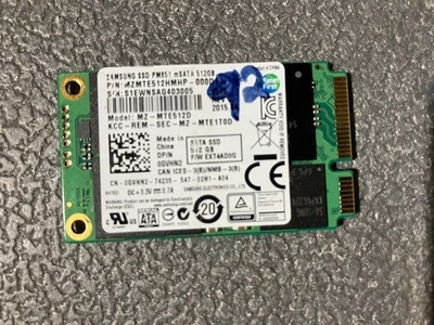 Samsung PM851 512GB mSATA SSD MZ-MTE512D Excellent Health - Image 1 of 2