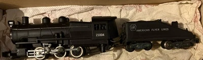 American Flyer 21004 Vintage S 0-6-0 Steam Switcher & Tender EX - Image 1 of 4