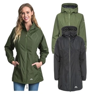 Trespass Womens Waterproof Jacket Ladies Longer Length Raincoat Daytrip - Picture 1 of 22