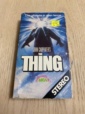 The Thing 1982 VHS MCA Rainbow Stereo John Carpenter Horror 1st Release Movie - Image 1 of 4
