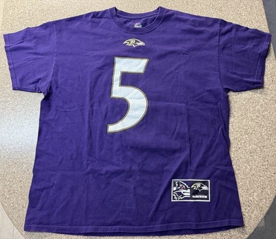 Baltimore Ravens #5 Flacco T-Shirt Size X-Large Majestic - Image 1 of 4