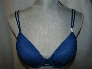 NWT Calvin Klein 34D Naked Touch Full Coverage T-Shirt Bra QF1207 Blue 113951 - Picture 1 of 3