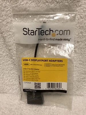 StarTech USB-C to VGA Adapter - Black CDP2VGA - Image 1 of 3